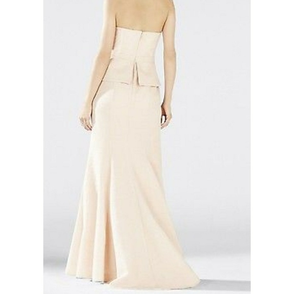 BCBGMAXAZRIA Gracie Strapless Peplum Gown - Picture 3 of 8